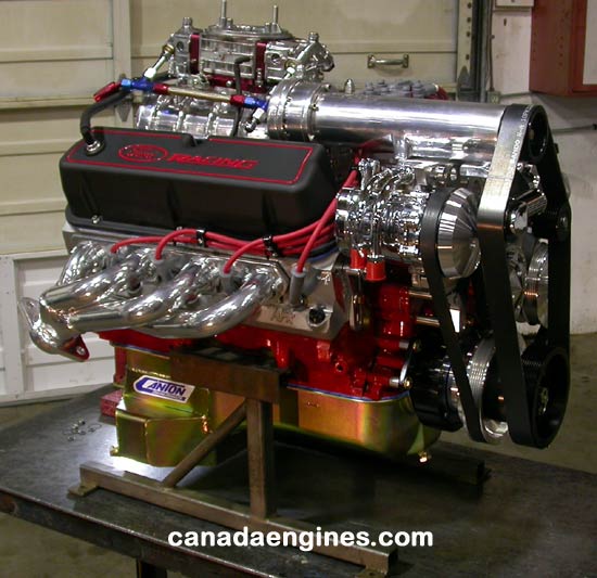 363 cubic inch Ford supercharged high performance engine. 