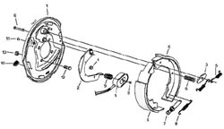 Horse trailer brake cutaway diagram