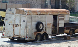 We service old horse trailers...