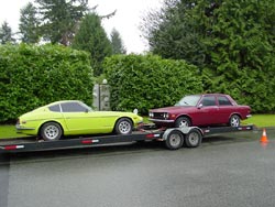 Car trailer brake service. Click on the image for a larger photo...