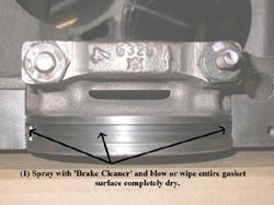 Ford 4.0 liter engine gasket oil leak problems Step 1
